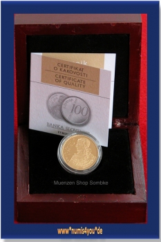 Jetzt g�nstig kaufen ! Gold Euro Valentin Vodnik vom M�nzen H�ndler im Internet!