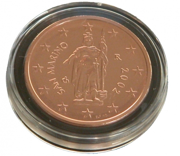 2 Cent San Marino 2002 Erstausgabe in Kapsel