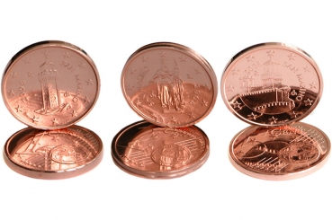 San Marino 2008 - 1 cent 2008 - 2 cent 2008 - 5 cent 2008