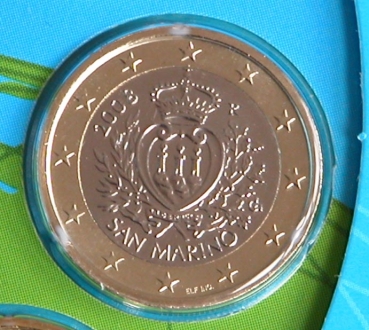San Marino 2008 Eurom�nzen 1 Euro