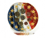 KMS Frankreich 2003 2 Euro bis 1 Cent 2003